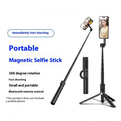 Portable Magnetic Bluetooth Remote Control Selfie Stick
