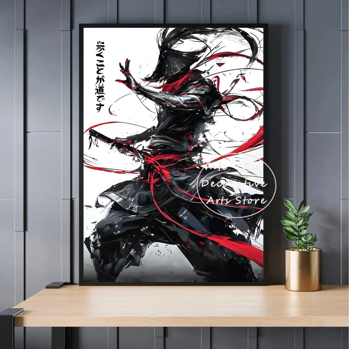 Lienzo Samurai decorativo