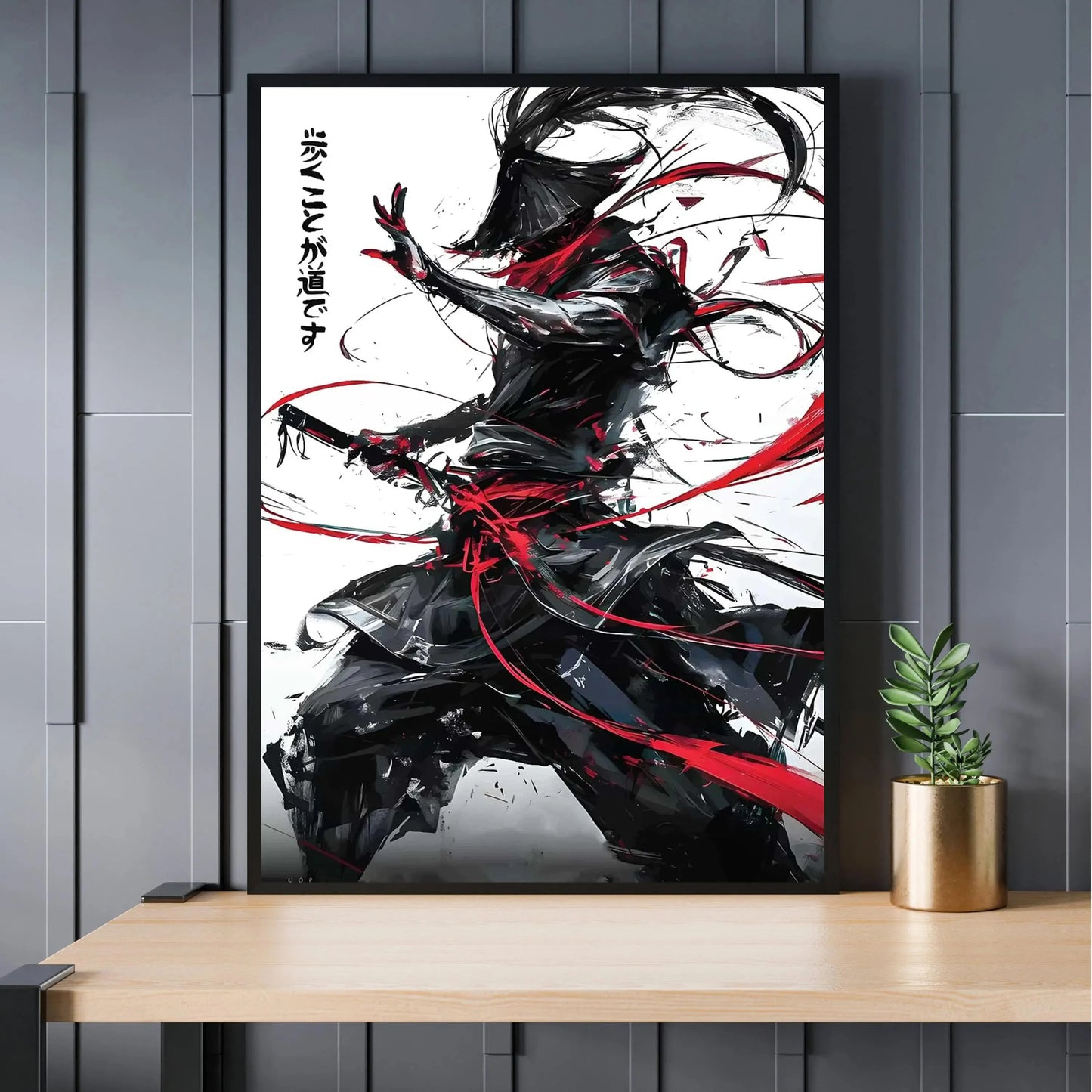 Lienzo Samurai decorativo