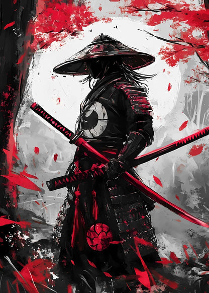 Lienzo Samurai decorativo