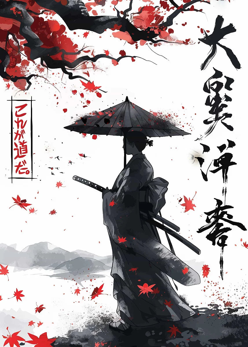 Lienzo Samurai decorativo