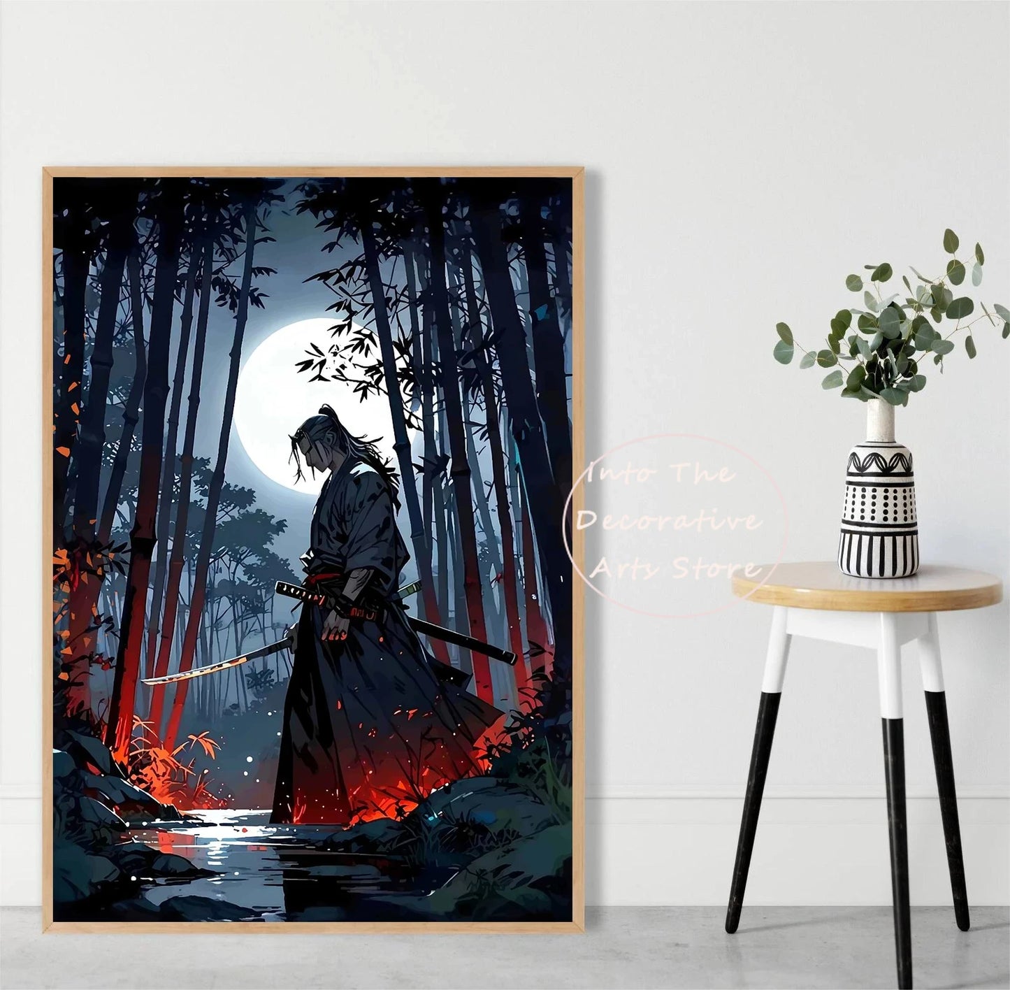 Lienzo Samurai decorativo