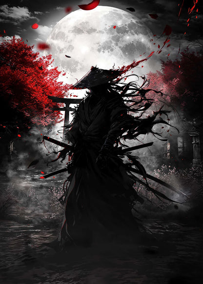 Lienzo Samurai decorativo