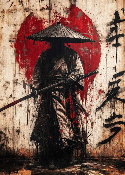 Lienzo Samurai decorativo