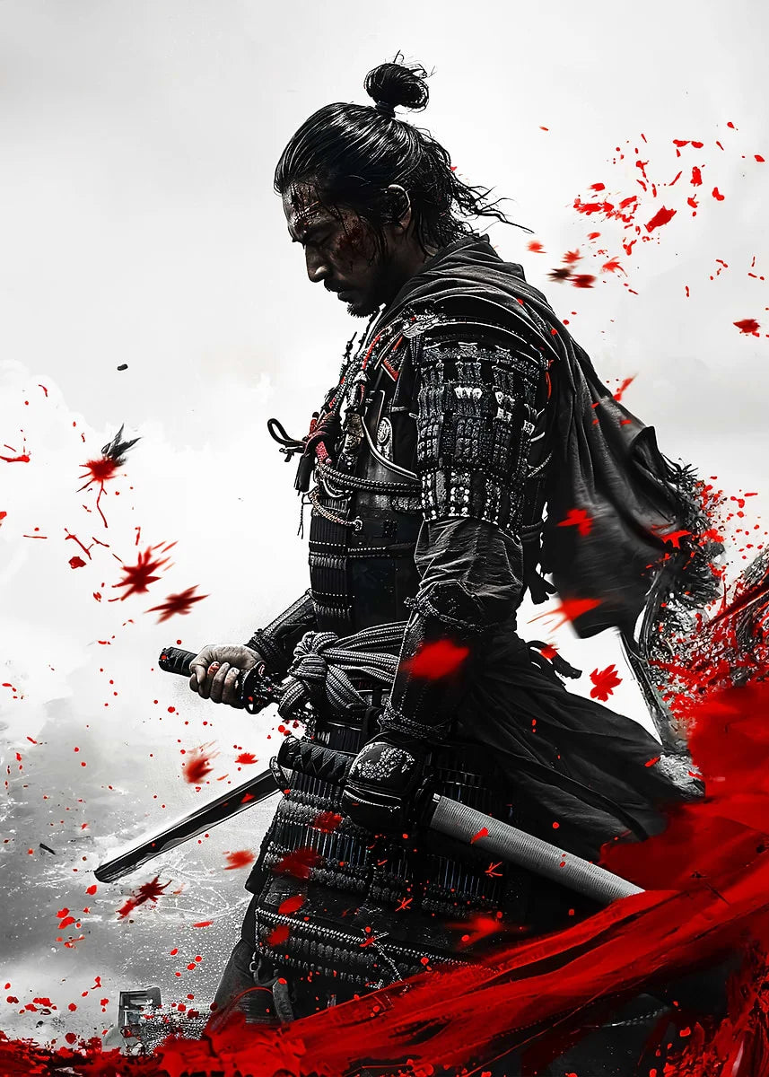 Lienzo Samurai decorativo