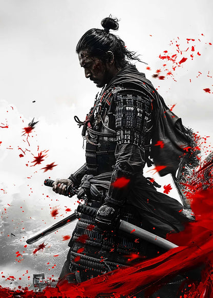 Lienzo Samurai decorativo