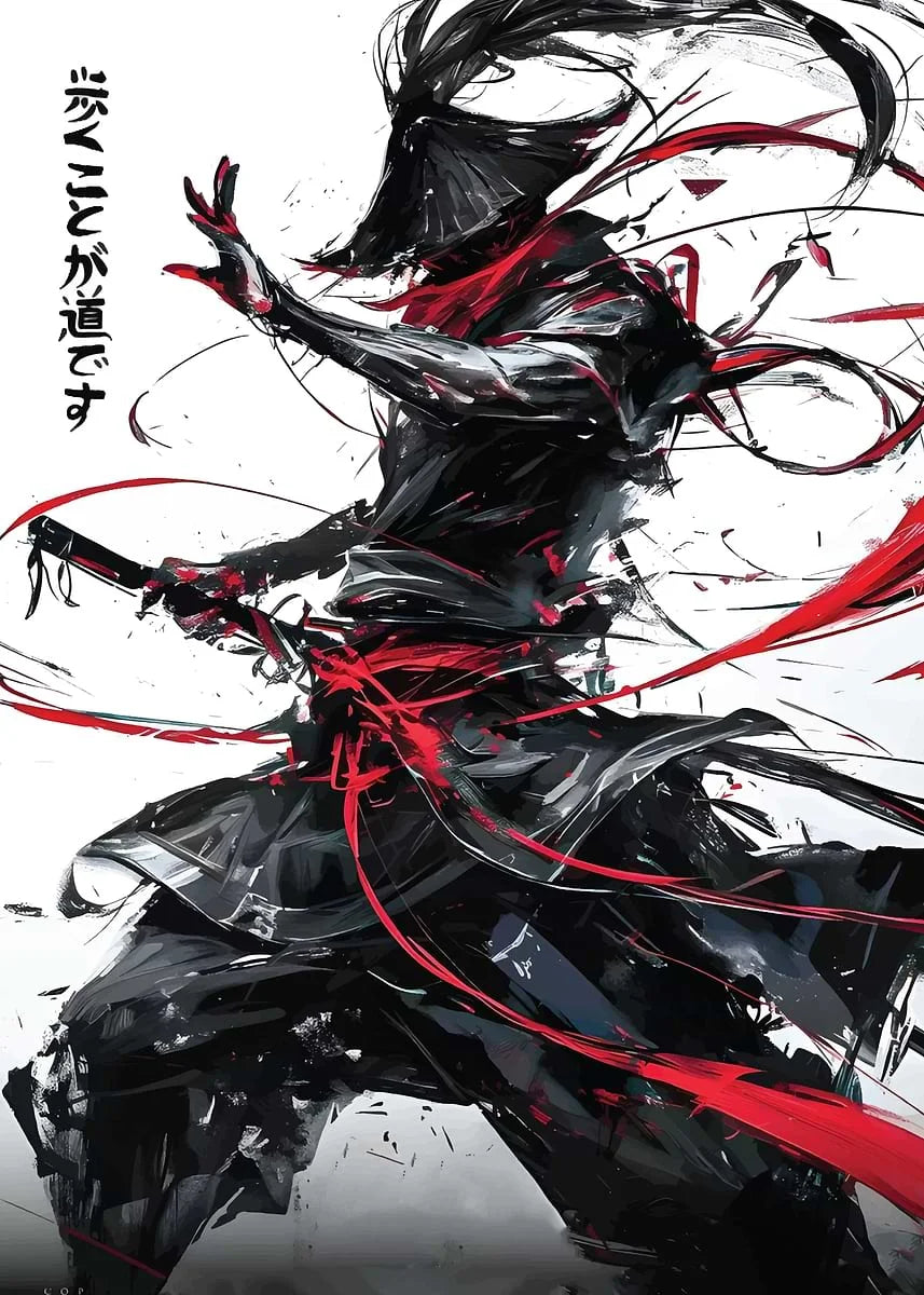 Lienzo Samurai decorativo